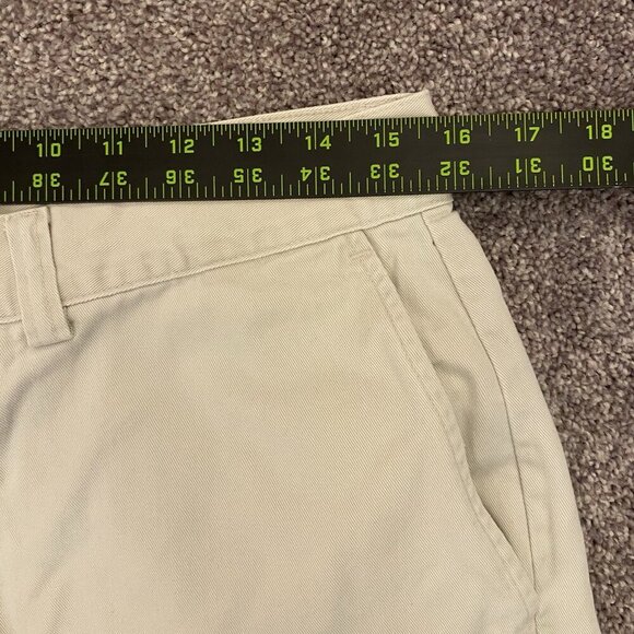 Polo Ralph Lauren Men's Chino Shorts Size 32 Ivory Cotton 8" Inseam Pockets EUC - Picture 10 of 16